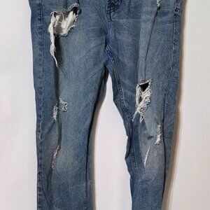 PacSun Comfort Stretch Skinny Destressed Mens Jeans rn45421 SIZE 34x34